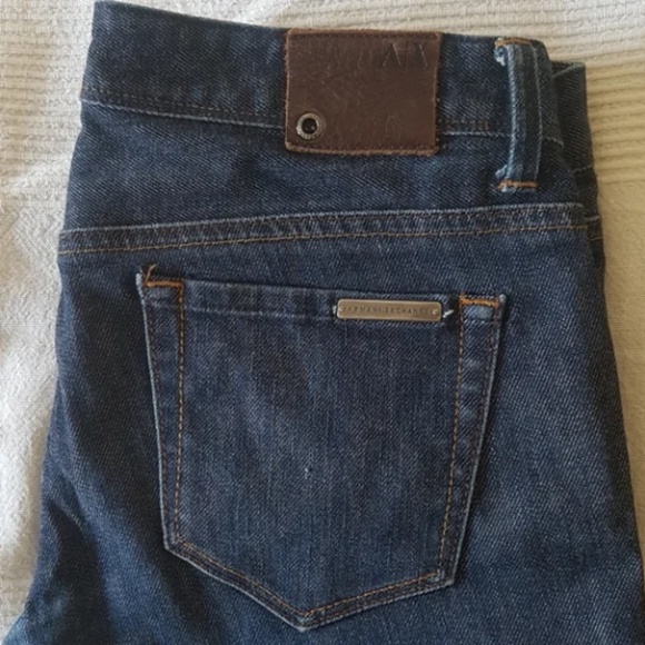 Armani Exchange AX Slim Cut Low-Rise Denim Jeans - Size 4 (Equivalent to 26) - Picture 2 of 10